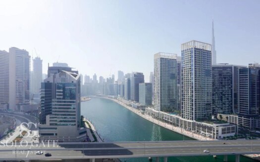 High-Floor Unit | Canal and Burj Views | Ready