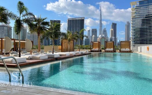 Stylish Studio | Burj View | Fully Furnished