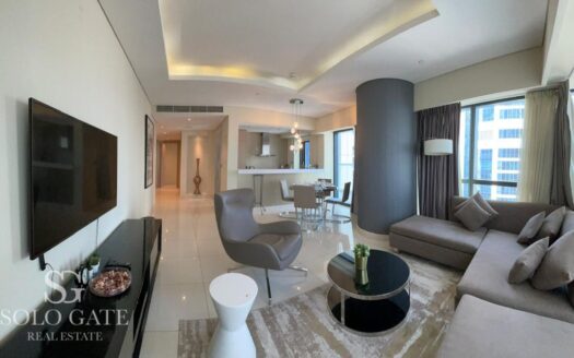 Elegant 2BR | Community And Pool View | High Floor